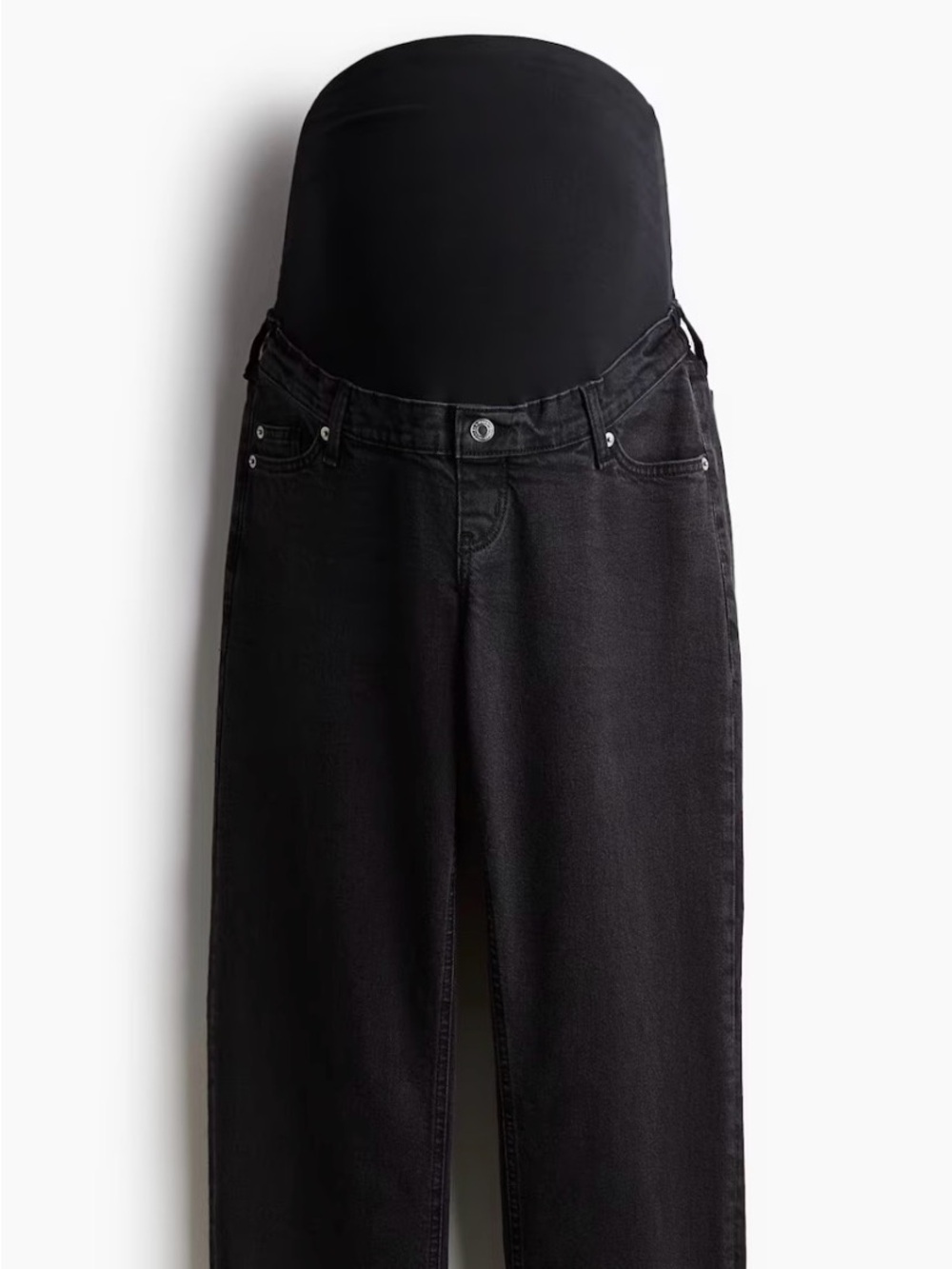 H&M Mama Washed Black Maternity Jeans